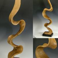 Buy cheap Aesthetic Appeal Abstract Wood Art Sculpture No Damage product