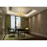 Buy cheap Home Furnishing Washable Vinyl Wallpaper Embossed Brown Leaf Pattern from wholesalers
