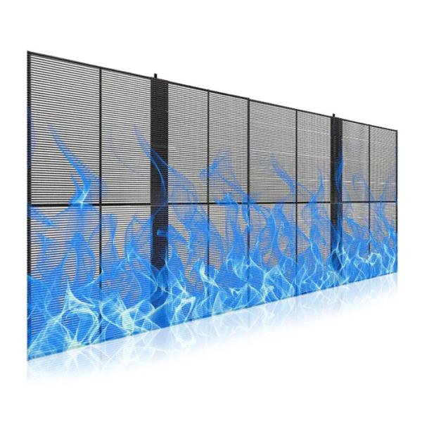 Buy cheap P5.2-10.4 Outdoor Transparent LED Display 5000nits 75% Transparency 1000×500mm from wholesalers