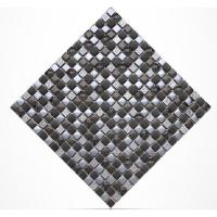 Buy cheap Diamond Crystal Plated Glass Kitchen Backsplash Mosaic Tiles 15 X 15mm product