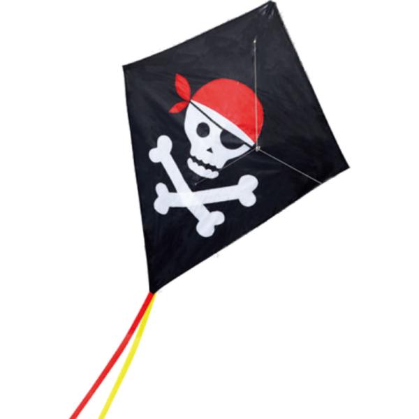 Quality Pirate Pattern Nylon Stunt Kite , Fiberglass Frame Kids Stunt Kite 124*152cm for sale