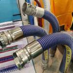 Industrial Chemical Cargo Composite Hose Fittings Customized