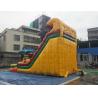 Buy cheap Fun Pvc Tarpaulin Home Wet Yard Inflatable Water Slide Yellow Color from wholesalers