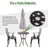 Buy cheap Cast Aluminum Balcony Furniture AJUNION 2 Seater Outdoor Bistro Set with Round Table from wholesalers