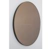 Buy cheap Round Shape Customized Logo Bronze Double-Coated Silver Glass Mirror for Bathroom Decor from wholesalers