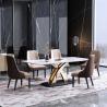 Buy cheap OEM Black Dining Table Marble Onyx Modern Furniture from wholesalers