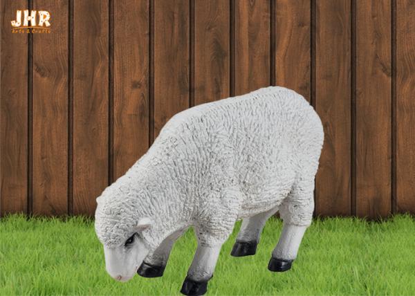 Buy cheap Indoor White Polyresin Dolly Sheep Statue Animal Figurines Floor Sculpture Decor from wholesalers