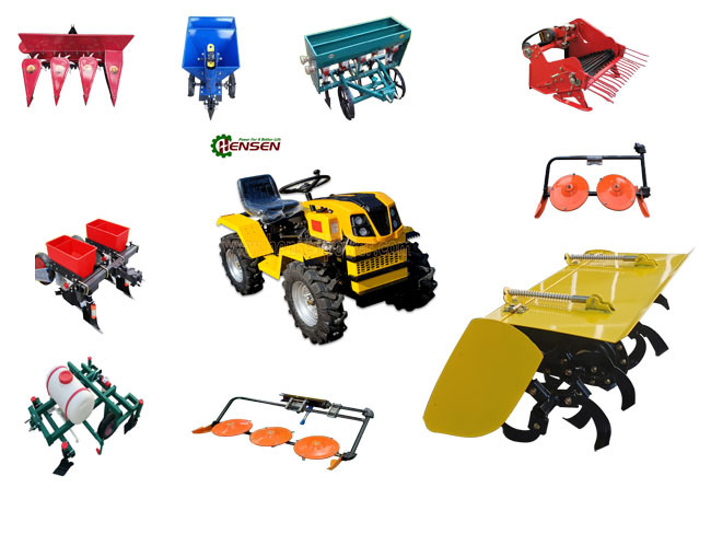 Compact Multi Utility Tractor Diesel Agricultural Mini Tractor And Tiller