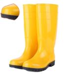 Construction Site Safety Rain Boots Yellow Women'S Steel Toe Rain Boots