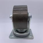 4 Inch Swivel Plate Cast Iron Heavy Duty Caster Wheels For Factory Equipment