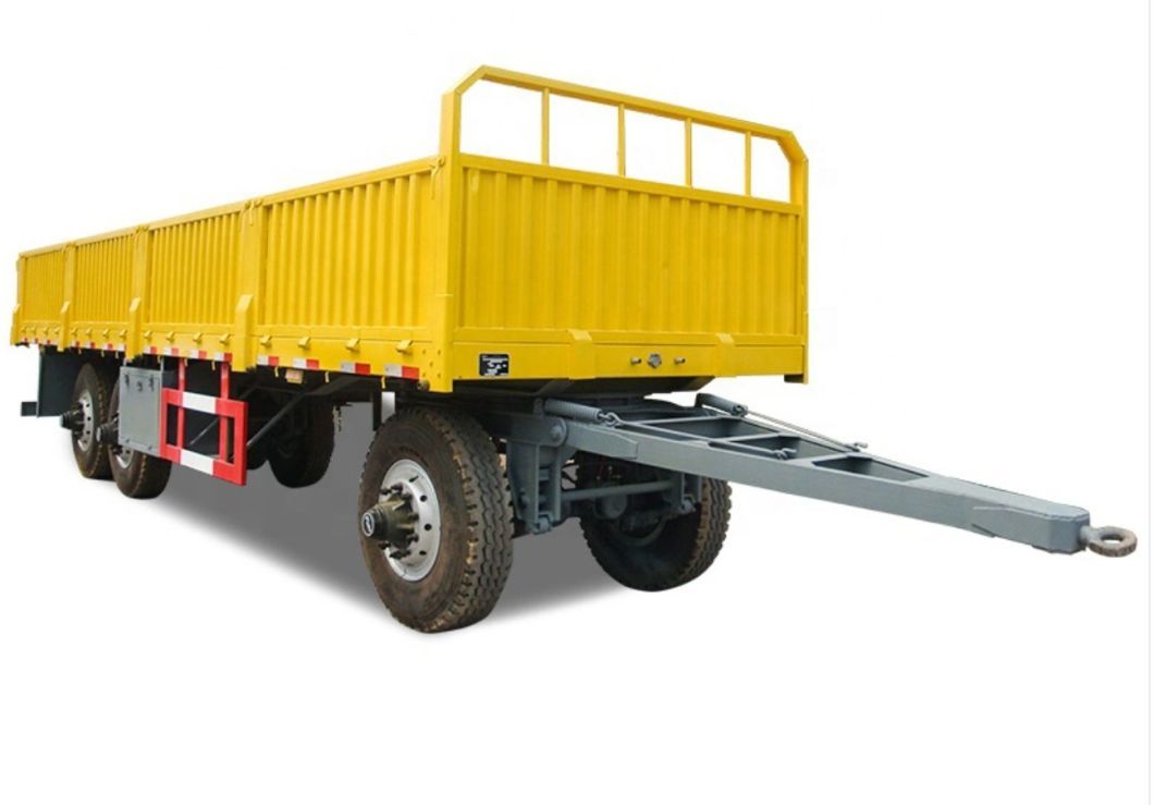 2/3 Axle Draw Bar Heavy-Duty Cargo Timber Transport Full Trailer