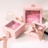 Buy cheap Customized Square Recentage Pink Gift Box With Ribbon from wholesalers