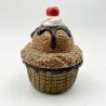 Buy cheap Porcelain Product Cute Ceramic Gift Ice Cream Jar Container Candle for home Decoration 6.5 Inches Tall from wholesalers