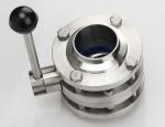Heavy-Duty Manual Sanitary 304 316L Stainless Steel 3 Piece Flange Clamp