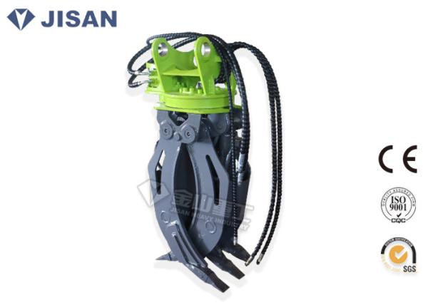 Quality 5 Tooth Excavator Rock Grab 1400mm Jaw Opening Hydraulic Power CE Certified for sale