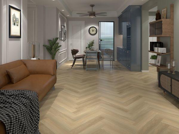 Buy cheap Unilin Vinyl Herringbone SPC Floor Scratch Resistant 5.0mm from wholesalers