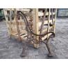 Buy cheap Patio Benches Street Leisure Cast Iron Antique Cast Iron Legs Modern Plastic Wood Slat from wholesalers