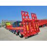 Buy cheap Lowbed Semi Trailers 2-3-4-5 Axle 50-120 Ton Truck Trailer for Heavy Equipment Hauling from wholesalers
