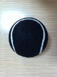 black colored tennis ball