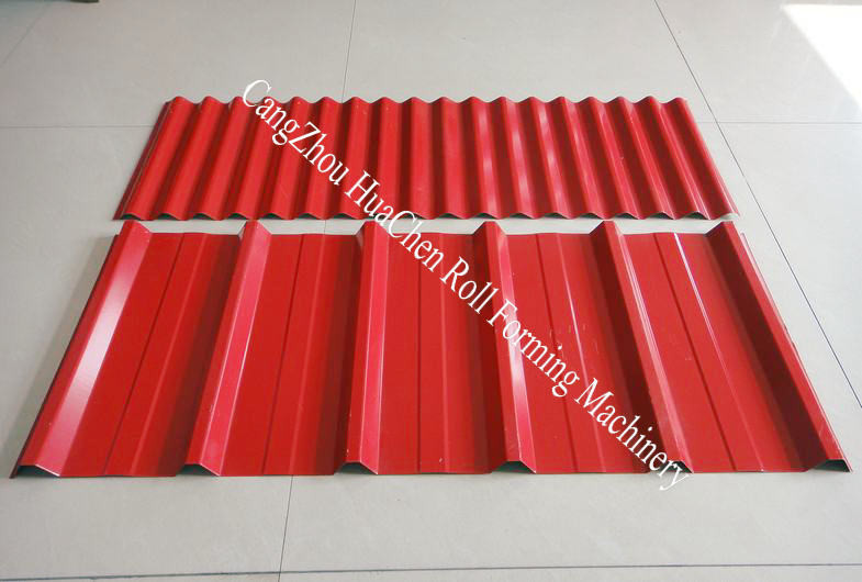 Double Roll Former Double Layer Roll Forming Machine Manual Hydraulic Decoiler