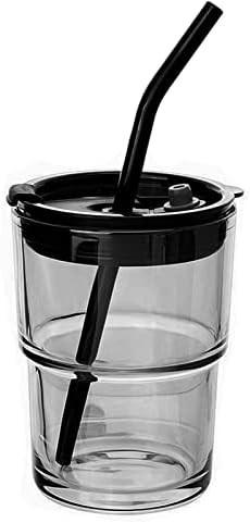 Buy cheap 13oz/400ml Tumbler Water Glass, Cups with Straw and Lid Sealed Carry on for Coffee, Iced Tea, Thick Wall Insulated Glass from wholesalers