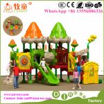 LLDPE plastic and Galvanized Steel Mini Outdoor Kids Playground Toys for Nursery