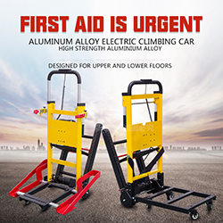 1 Year Shelf Life Orange Stair Chair Stretcher for Smooth Transport