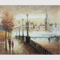 Buy cheap Colorful Impressionist Painting Paris Street Landscape Palette Knife Jane Style product