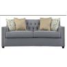 Buy cheap Durability Hotel Lobby Furniture 2 Seater Gray Upholstered Sofa 220*90*85cm from wholesalers
