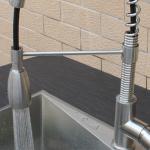 Hot And Cold Water Stainless Steel Faucet With Pull Out For Kitchen