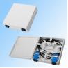 Buy cheap Indoor Wall Mounted Fiber Optic Termination Box SC/FC 2 Adaptor Port White Color from wholesalers