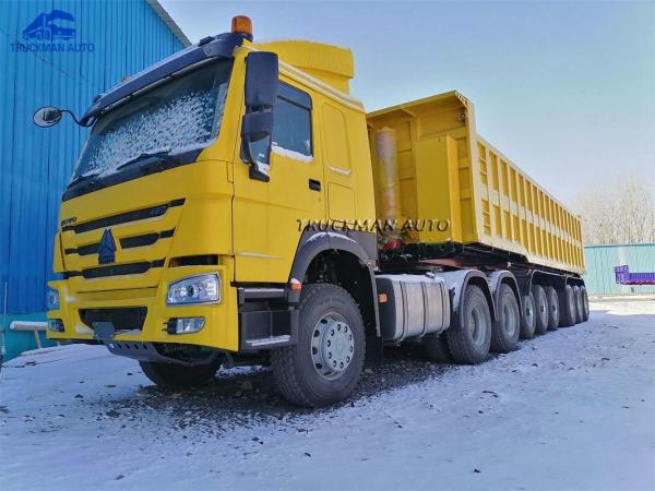 Buy cheap 45 Cubic Meters Truck 6 Axle Dump Semi Trailer from wholesalers