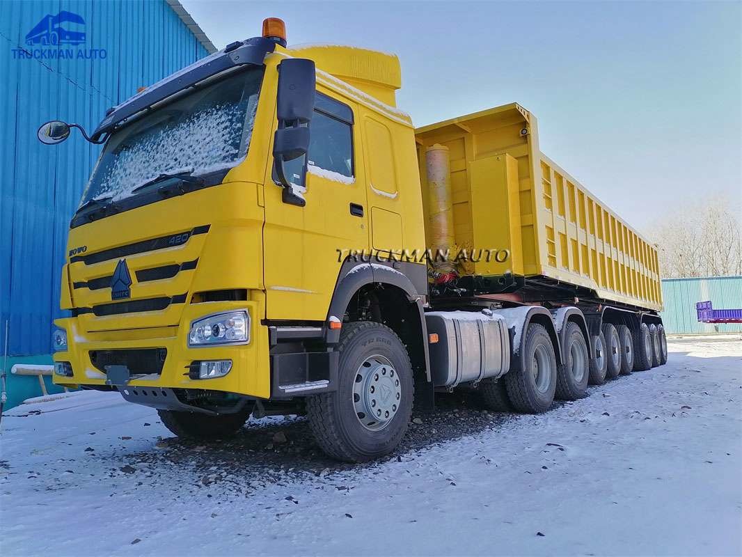 45 Cubic Meters Truck 6 Axle Dump Semi Trailer