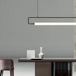 Modern Restaurant Chandelier Minimalist Bar Restaurant Indoor Rectangular
