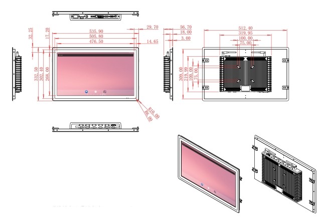 21.5-Inch Large Format Android Screen for Smart City Projects and Digital Signage