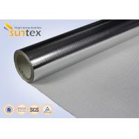 Buy cheap 0.4mm Insulation Blanket Aluminum Foil Fiberglass Cloth 550C High Thermal Flange product