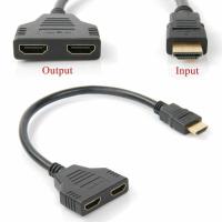 Buy cheap PVC HDMI Splitter 1 In 2 Out Splitter 2 Port Video Adapter Converter For PS4 product