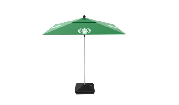 Buy cheap Outdoor Folded Advertising Beach Umbrellas Custom Printed Stainless Steel Pole from wholesalers