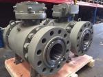 Strong Sealing Soft Seated Ball Valve Trunnion Mounted With Gear Operated
