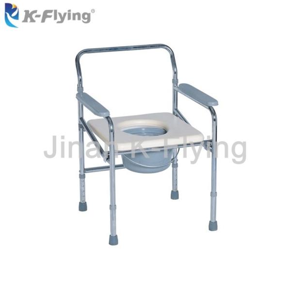 Buy cheap Stee Plating Durable Medical Rehabilitation Equipment Elderly Commode Chair from wholesalers