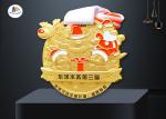 3D Mold 70*3MM Santa Claus Die Casting Zinc Alloy Medal