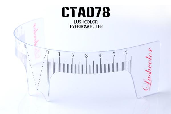 Buy cheap Plastic Tattoo Accessories , Transparent Permanent Makeup Eyebrow Ruler from wholesalers