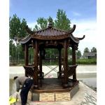 Waterproof Outdoor Garden Patio Wooden Chinese Garden Gazebo Carbonating