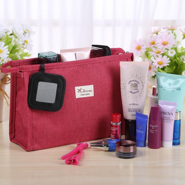 Buy cheap Zipper Private Label Plain Polyester Cosmetic Bag For Travel from wholesalers