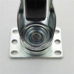 ESD Rubber 100KG 120KG 3 Inch Swivel Casters With Brake For Office Chairs