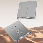 Buy cheap 16A V9 Wall Switch Socket , LKI Automatic Transfer Switching Push Button For Office Commercial from wholesalers