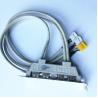 Buy cheap NEW High quaility 2 USB 2.0 Ports + 2 Firewire IEEE 1394 Ports Expansion Rear Panel Bracket ,40cm length from wholesalers