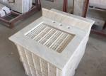 White Marble Stone Countertops , Bianco Carrera Marble Countertop Wear