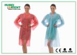 ISO13485 CE Approved PP Fire Resistant Lab Coats Disposable With Snaps