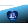 Buy cheap Mother's Day Heart/crystal heart/3D laser engraving crystal heart/crystal 2d heart from wholesalers